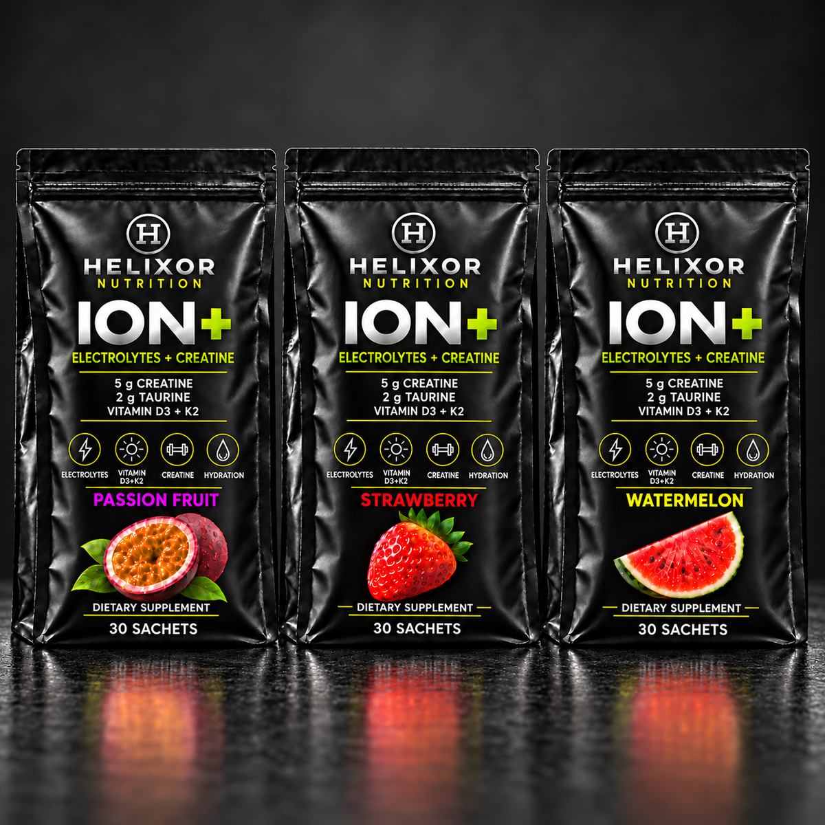 ION+ Three-Flavor Bundle — 90 Sachets